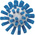 Vikan Blue Bottle Brush, 140mm x 50mm