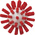 Vikan Red Bottle Brush, 140mm x 50mm