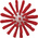 Vikan Red Bottle Brush, 155mm x 77mm