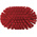 Vikan Hard Bristle Red Scrubbing Brush, 40mm bristle length, Polyester bristle material