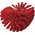 Vikan Hard Bristle Red Scrubbing Brush, 40mm bristle length, Polyester bristle material