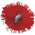 Vikan Red Bottle Brush, 200mm x 12mm