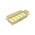 RS PRO Hard Bristle Yellow Scrubbing Brush, Polyester bristle material