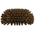 Vikan Hard Bristle Brown Scrubbing Brush, 40mm bristle length, PET bristle material