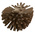 Vikan Hard Bristle Brown Scrubbing Brush, 40mm bristle length, PET bristle material