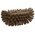Vikan Hard Bristle Brown Scrubbing Brush, 40mm bristle length, PET bristle material
