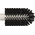 Vikan Medium Bristle Black Scrub Brush, 24mm bristle length, Polyester, Polypropylene, Stainless Steel bristle material