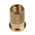 RS PRO, M6 Brass Threaded Insert diameter 8mm Depth 12.7mm
