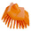 Vikan Medium Bristle Orange Scrubbing Brush, 41mm bristle length, Polyester bristle material