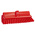 Vikan Medium Bristle Red Scrubbing Brush, 41mm bristle length, Polyester bristle material