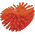 Vikan Hard Bristle Orange Scrubbing Brush, 40mm bristle length, Polyester bristle material