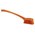Vikan Hard Bristle Orange Scrubbing Brush, 36mm bristle length, Polyester bristle material