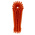 Vikan Hard Bristle Orange Scrubbing Brush, 36mm bristle length, Polyester bristle material