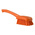 Vikan Hard Bristle Orange Scrubbing Brush, 36mm bristle length, Polyester bristle material