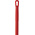 Vikan Red Broom Handle, 1.51m, for use with Vikran Brooms, Vikran Squeegees