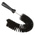 Vikan Medium Bristle Black Scrubbing Brush, Polyester bristle material