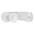 Vikan Medium Bristle White Scrubbing Brush, Polyester bristle material