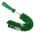 Vikan Medium Bristle Green Scrubbing Brush, Polyester bristle material