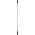 Vikan Green Anodised Aluminium, Polypropylene Mop Handle, 1.26m