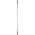 Vikan Red Anodised Aluminium, Polypropylene Mop Handle, 1.26m