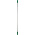 Vikan Green Anodised Aluminium, Polypropylene Mop Handle, 1.46m