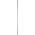 Vikan Yellow Anodised Aluminium, Polypropylene Mop Handle, 1.46m