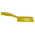 Vikan Extra Hard Bristle Yellow Scrubbing Brush, 33mm bristle length, PET bristle material