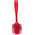 Vikan Medium Bristle Red Scrubbing Brush, 23mm bristle length, PET bristle material