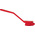 Vikan Medium Bristle Red Scrubbing Brush, 23mm bristle length, PET bristle material