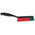 Vikan Hard Bristle Black Scrubbing Brush, 34mm bristle length, Polyester bristle material