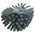 Vikan Hard Bristle Grey Scrubbing Brush, 40mm bristle length, PET bristle material