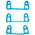 Vikan 10023 Mop Holder, Blue