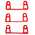 Vikan 10024 Mop Holder, Red