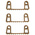 Vikan 100266 Mop Holder, Brown