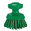 Vikan Hard Bristle Blue Hand Brush, 110mm bristle length, Polyester, Polypropylene, Stainless Steel bristle material