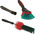 Vikan Soft Bristle Black, Red Hand Brush, 40mm bristle length, Polyester bristle material