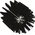 Vikan Medium Bristle Black Scrub Brush, 37mm bristle length, Polyester, Polypropylene, Stainless Steel bristle material