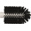 Vikan Medium Bristle Black Scrub Brush, 30mm bristle length, Polyester, Polypropylene, Stainless Steel bristle material