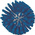 Vikan Medium Bristle Blue Scrubbing Brush, 33mm bristle length, Polyester, Polypropylene, Stainless Steel bristle