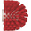 Vikan Medium Bristle Red Scrubbing Brush, 33mm bristle length, Polyester, Polypropylene, Stainless Steel bristle