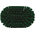 Vikan Medium Bristle Green Scrub Brush, 40mm bristle length, Polyester, Polypropylene, Stainless Steel bristle material