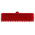 Vikan Medium Bristle Red Deck Brush, 32mm bristle length, Polyester, Polypropylene, Stainless Steel bristle material