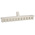 Vikan Hard Bristle White Deck Brush, 37mm bristle length, Polyester, Polypropylene, Stainless Steel bristle material
