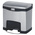Rubbermaid Commercial Products Slim Jim 15L Chrome Pedal Stainless Steel Waste Bin