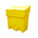 RS PRO 200L Yellow Flip Polyethylene Grit Bin