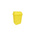 RS PRO 50L Yellow Flip Plastic Waste Bin