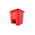 Rubbermaid Commercial Products Legacy Step-On 30L Red Pedal Plastic Waste Bin