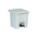Rubbermaid Commercial Products Legacy Step-On 30L White Pedal Plastic Waste Bin