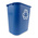 Rubbermaid Commercial Products Rubbermaid 39L Blue PE Waste Bin