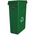 Rubbermaid Commercial Products Slim Jim 23gal Green Polypropylene Waste Bin